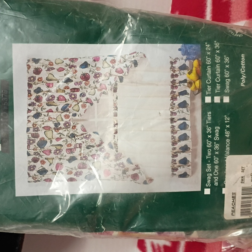 Floral Swag Curtain Set